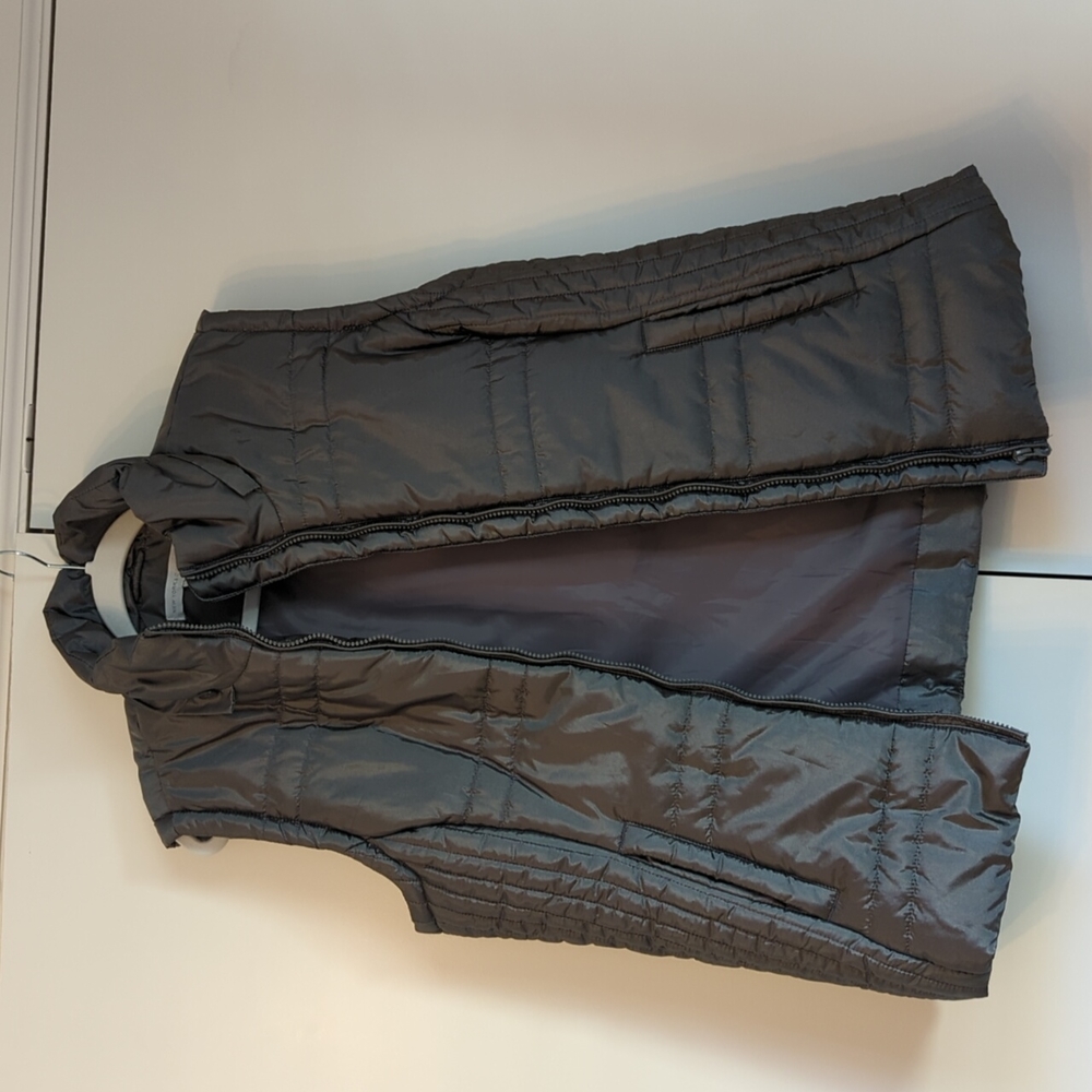 Silver and gray buffer vest